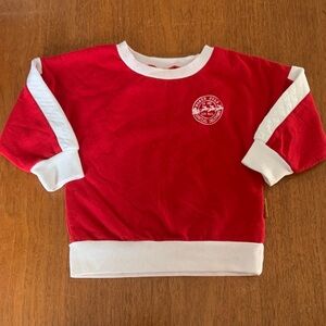🫐3/$30 Lila & Jack Kids Red Pullover North Pole Festive Sweatshirt size 2T